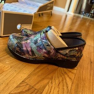 Floral dansko shoes